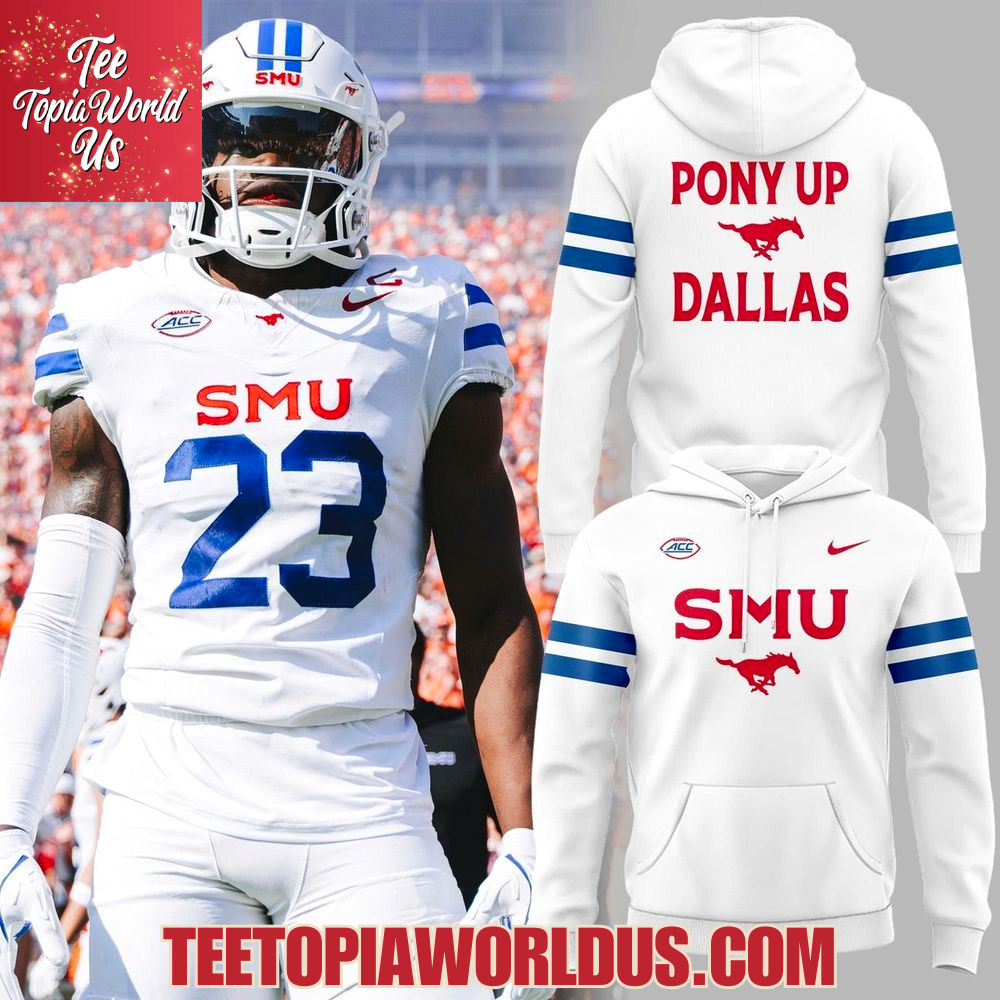 SMU Mustangs Football White Out Hoodie SMU Mustangs Football White Out Hoodie