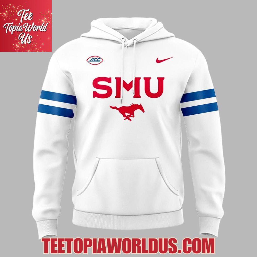 SMU Mustangs Football White Out Hoodie SMU Mustangs Football White Out Hoodie