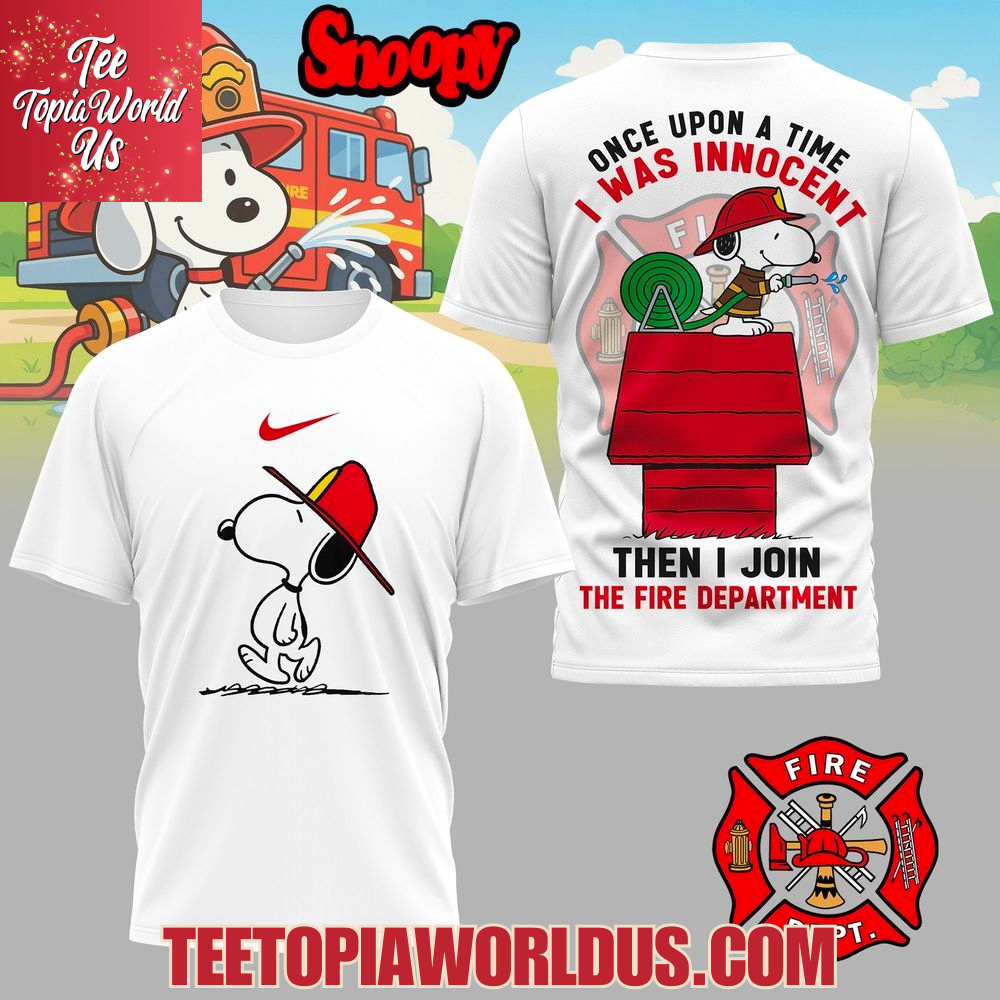 Snoopy Firefighter T-Shirt Snoopy Firefighter T-Shirt
