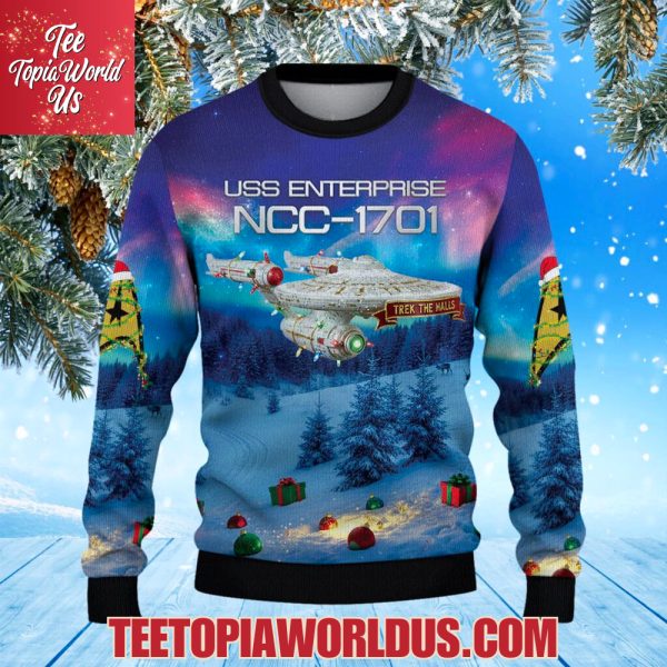 Star Trek NCC-1701 Christmas Knitted Sweater