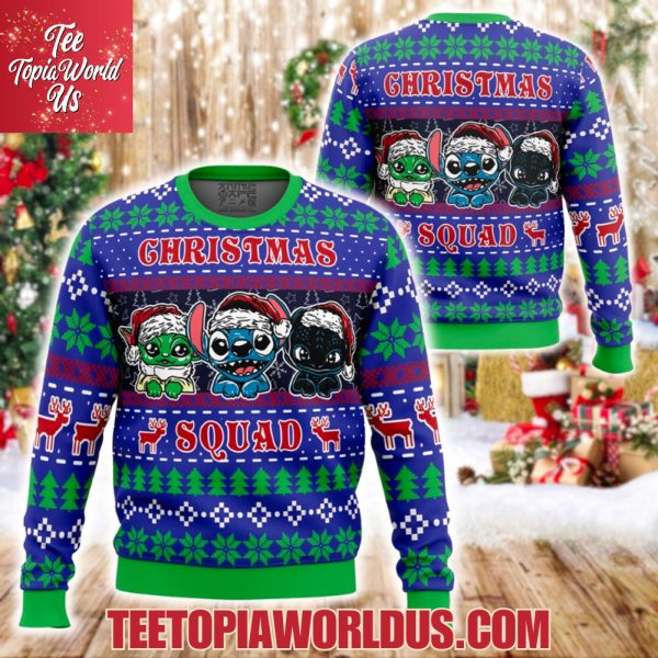 Stitch Christmas Squad Ugly Sweater