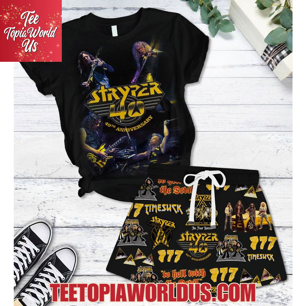 Stryper 40th Anniversary Pajamas Set Stryper 40th Anniversary Pajamas Set