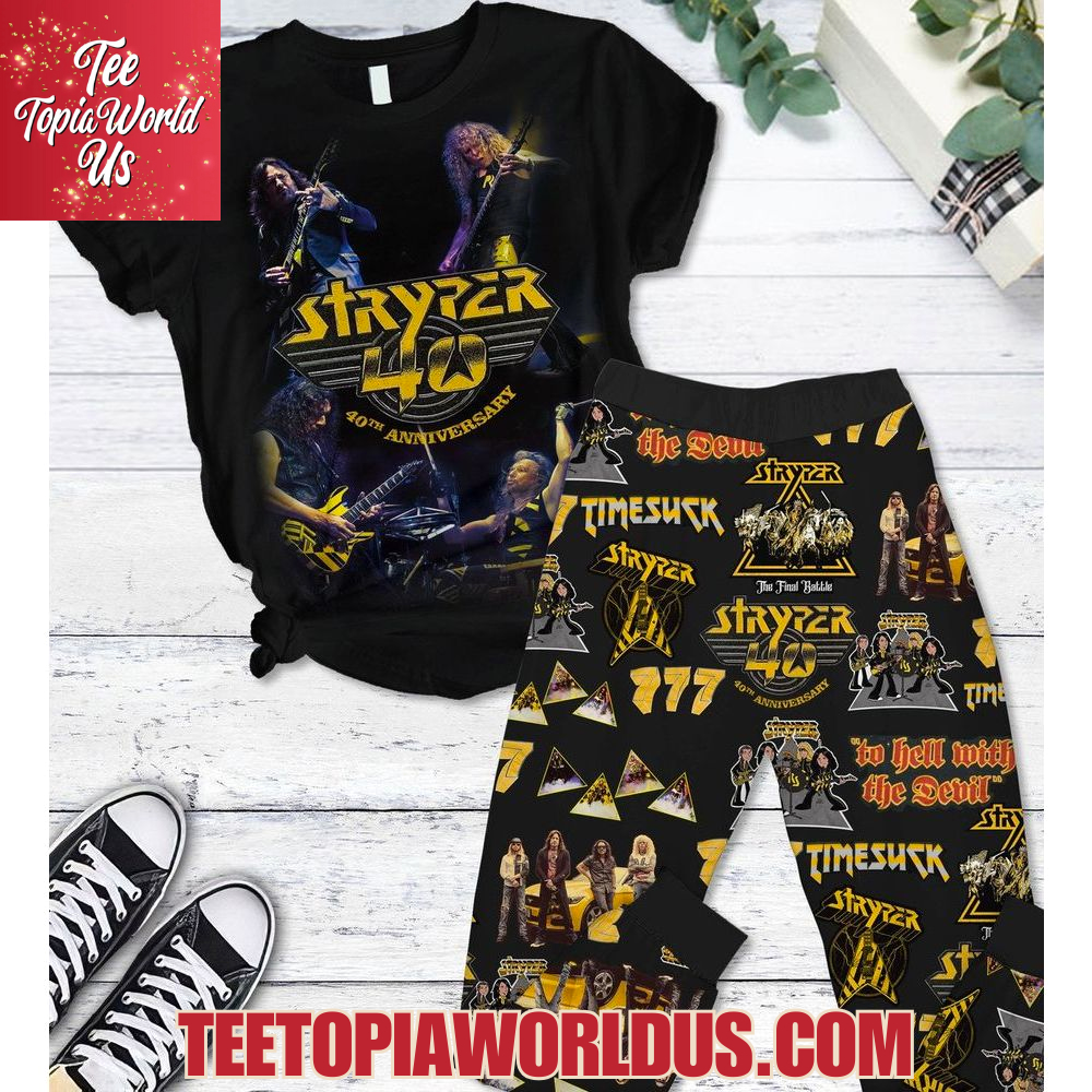 Stryper 40th Anniversary Pajamas Set Stryper 40th Anniversary Pajamas Set