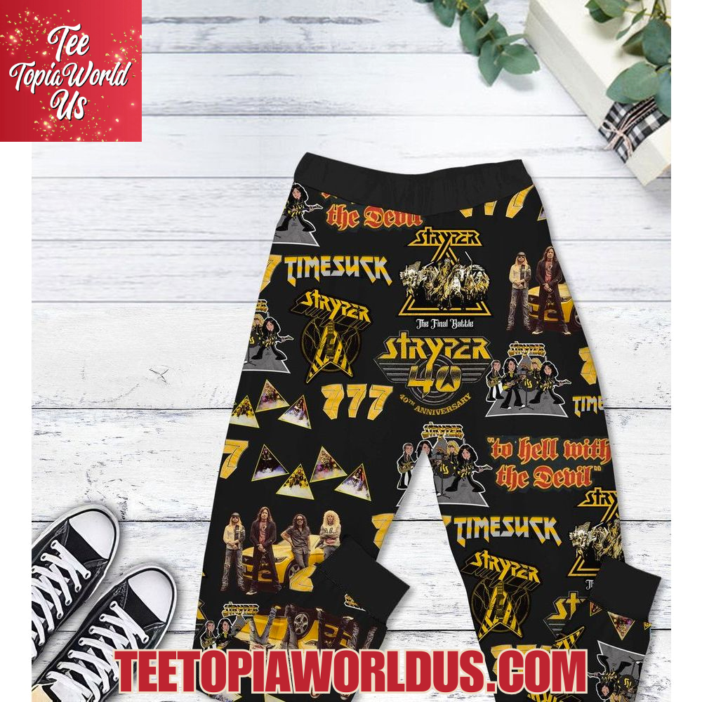 Stryper 40th Anniversary Pajamas Set Stryper 40th Anniversary Pajamas Set