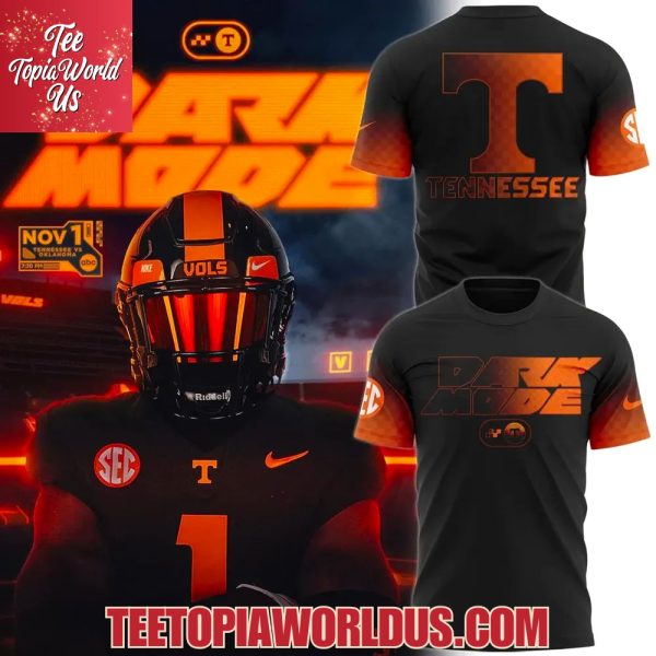 Tennessee Volunteers football ” Dark Mode ” Special T-Shirt 2025