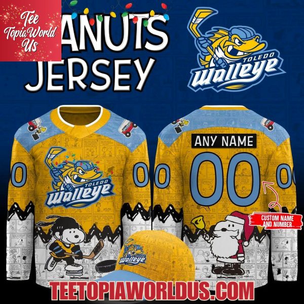 Toledo Walleye Peanuts Night 2025 – 2026 Hockey Jersey