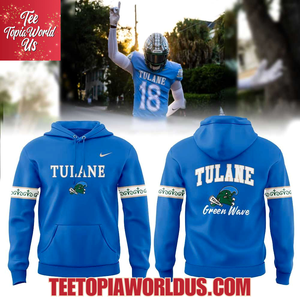 Tulane Football Our First City Edition Uniform 2025 Hoodie Tulane Football Our First City Edition Uniform 2025 Hoodie