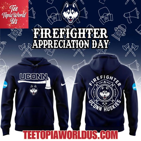 UConn Huskies Firefighter Application Day Hoodie