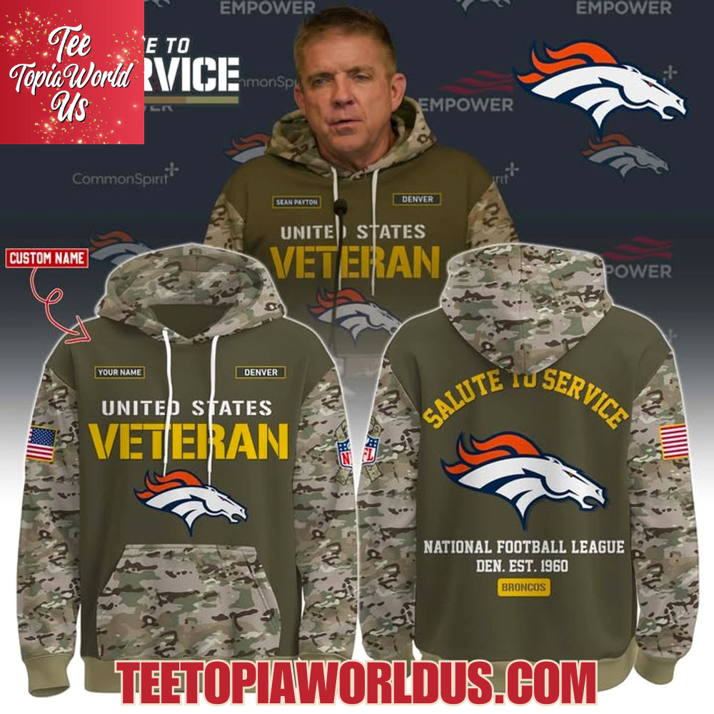 US Veterans Day x Denver Broncos Hoodie US Veterans Day x Denver Broncos Hoodie