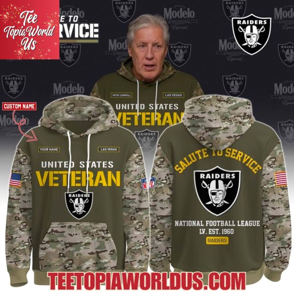 US Veterans Day x Las Vegas Raiders Hoodie US Veterans Day x Las Vegas Raiders Hoodie