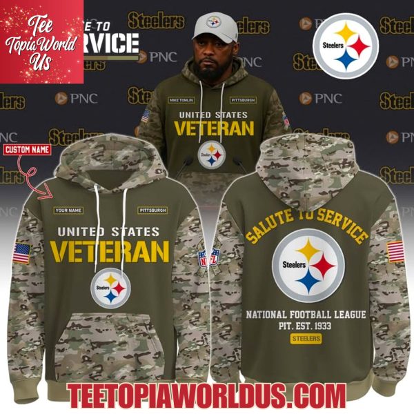 US Veterans Day x Pittsburgh Steelers Hoodie US Veterans Day x Pittsburgh Steelers Hoodie