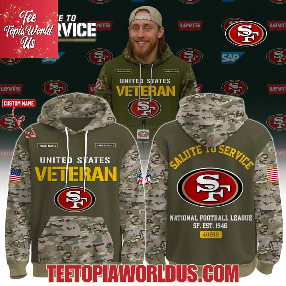 US Veterans Day x San Francisco 49ers Hoodie US Veterans Day x San Francisco 49ers Hoodie