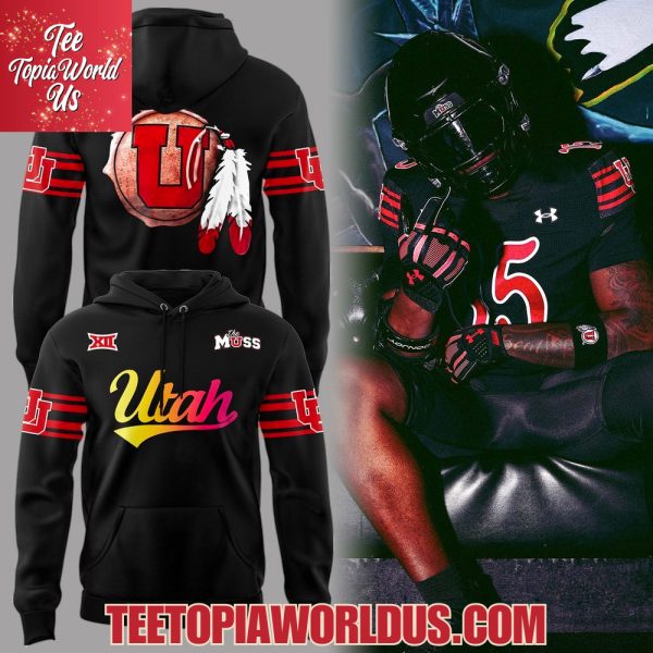 Utah Utes 2025 Hand Painted Helmets Hoodie