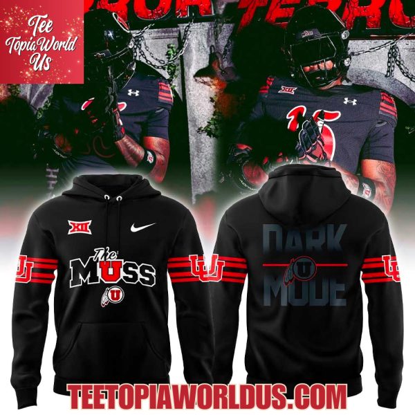 Utah Utes Dark Mode Hoodie