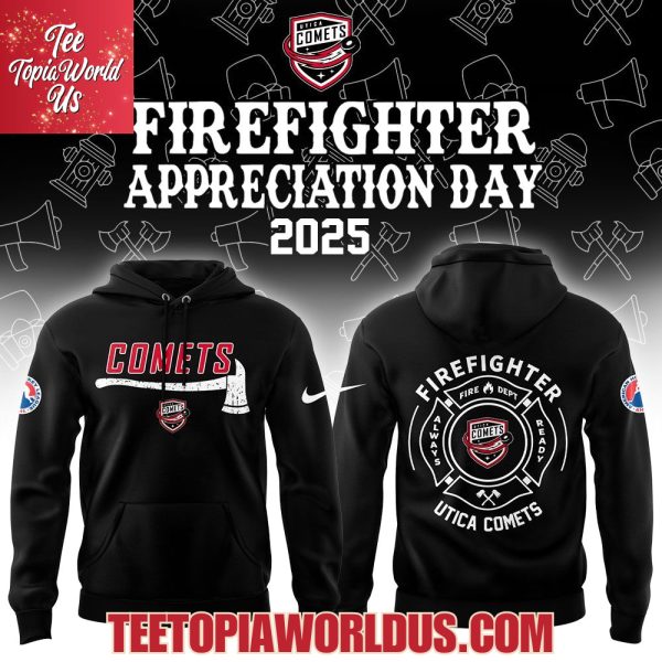 Utica Comets Firefighter Application Day Hoodie