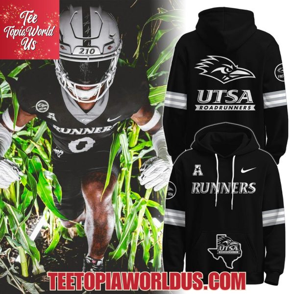 UTSA Roadrunners Back in black Dark Mode Hoodie 2025