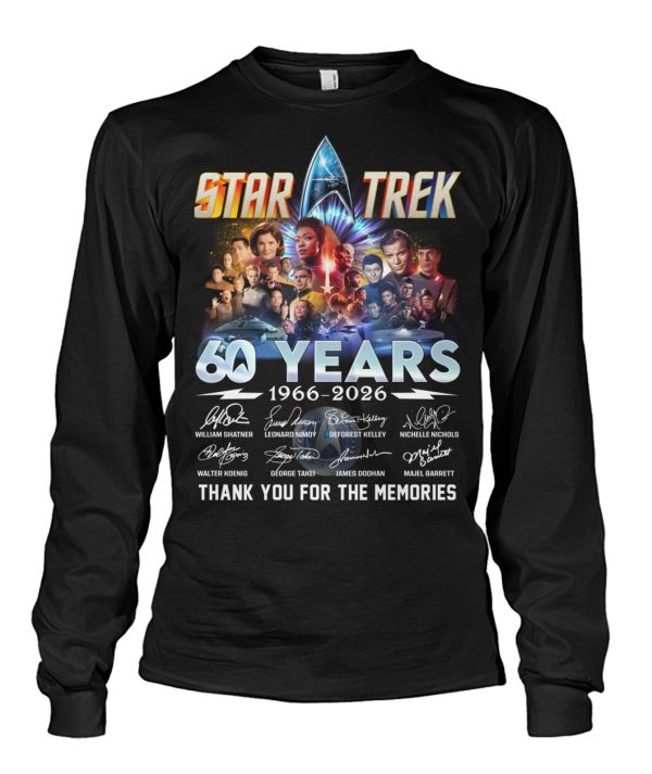 Star Trek 60 Years 1966 – 2026 Thank You For The Memories T-Shirt