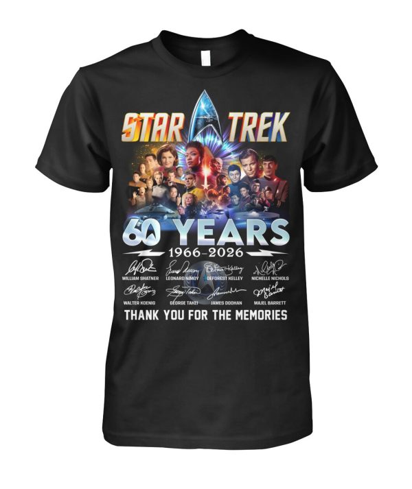 Star Trek 60 Years 1966 – 2026 Thank You For The Memories T-Shirt