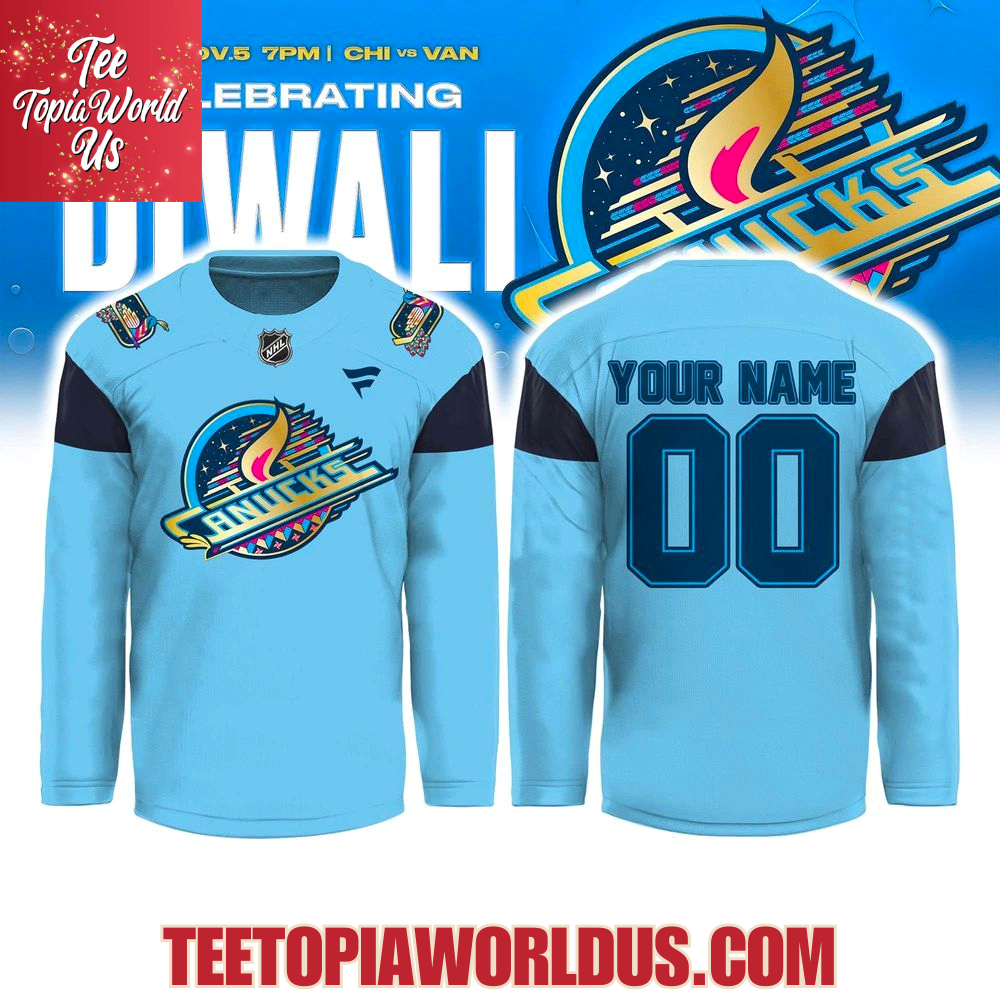 Vancouver Canucks Diwali Celebration Jersey Vancouver Canucks Diwali Celebration Jersey