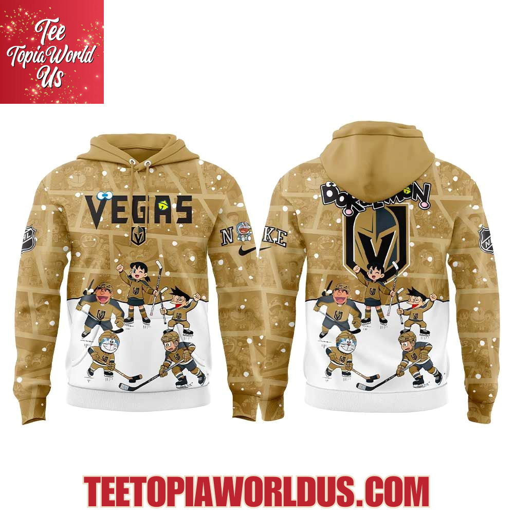 Vegas Golden Knights Doraemon and Friends Hoodie Vegas Golden Knights Doraemon and Friends Hoodie