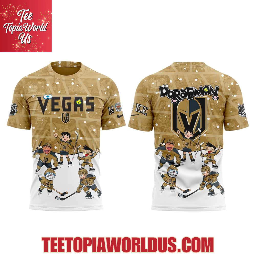 Vegas Golden Knights Doraemon and Friends Hoodie Vegas Golden Knights Doraemon and Friends Hoodie