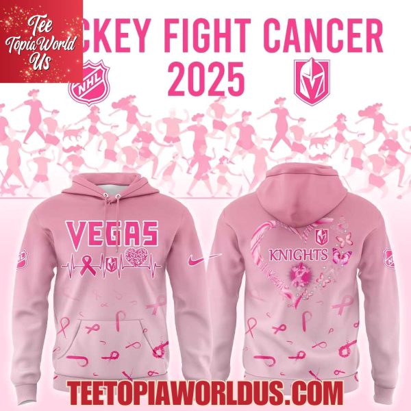 Vegas Golden Knights Hockey Fight Cancer 2025 Hoodie Vegas Golden Knights Hockey Fight Cancer 2025 Hoodie