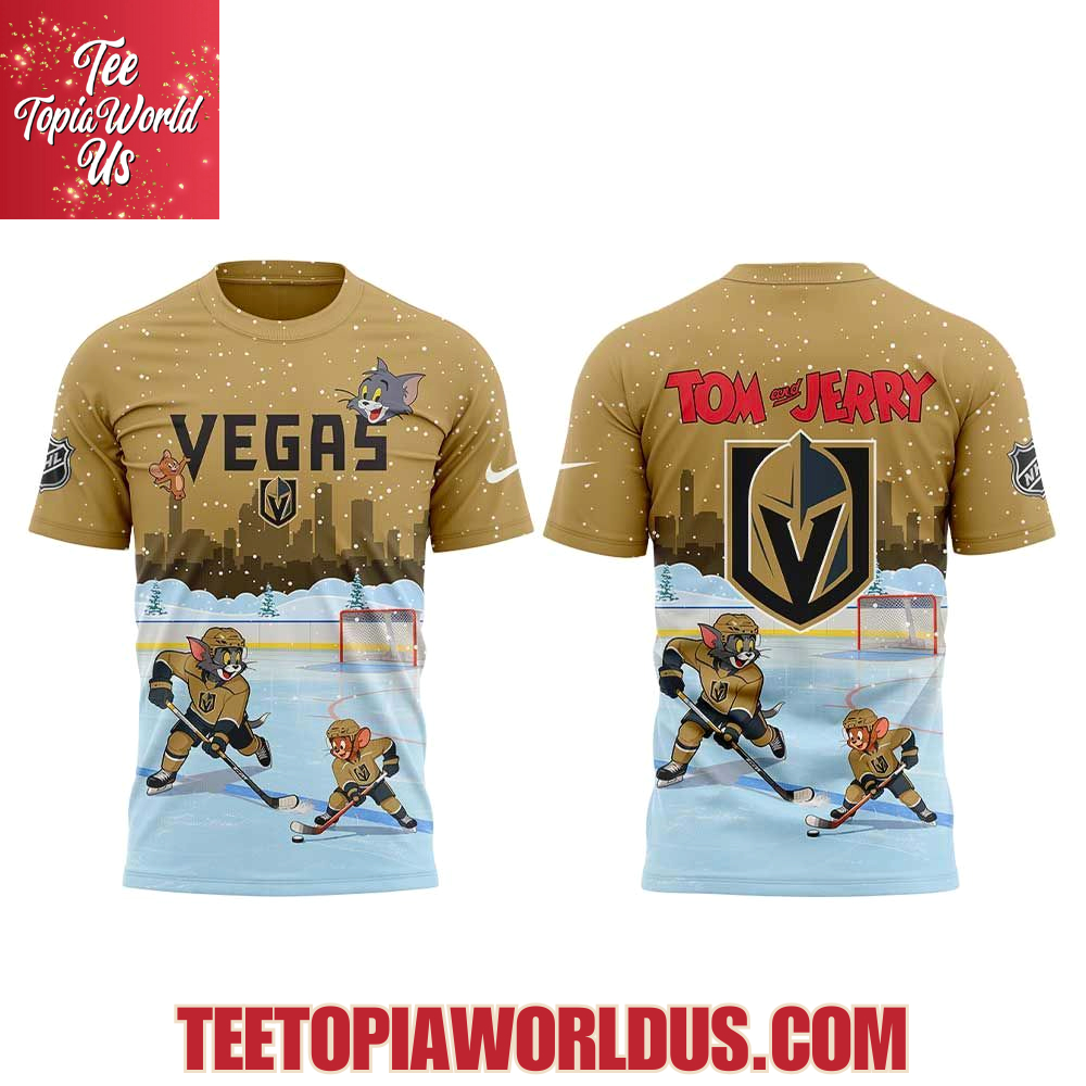 Vegas Golden Knights Tom Cat and Jerry Mouse Hoodie Vegas Golden Knights Tom Cat and Jerry Mouse Hoodie