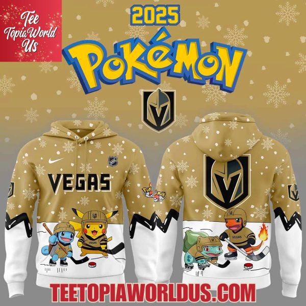 Vegas Golden Knights x Pokemon 2025 Hoodie Vegas Golden Knights x Pokemon 2025 Hoodie