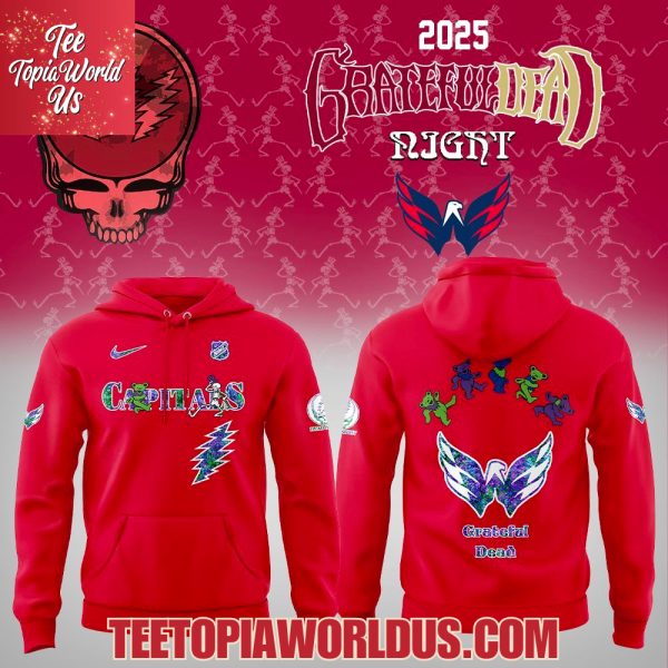 Washington Capitals Grateful Dead Night 2025 Hoodie Washington Capitals Grateful Dead Night 2025 Hoodie