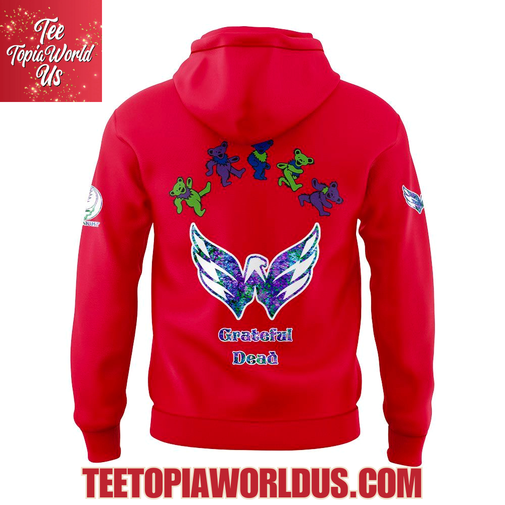 Washington Capitals Grateful Dead Night 2025 Hoodie Washington Capitals Grateful Dead Night 2025 Hoodie