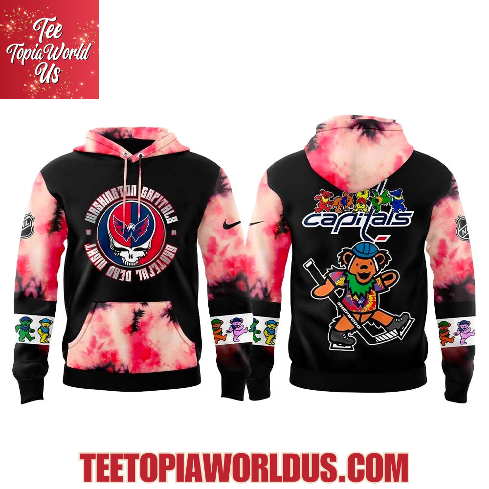 Washington Capitals Grateful Dead Night 60th Hoodie Washington Capitals Grateful Dead Night 60th Hoodie
