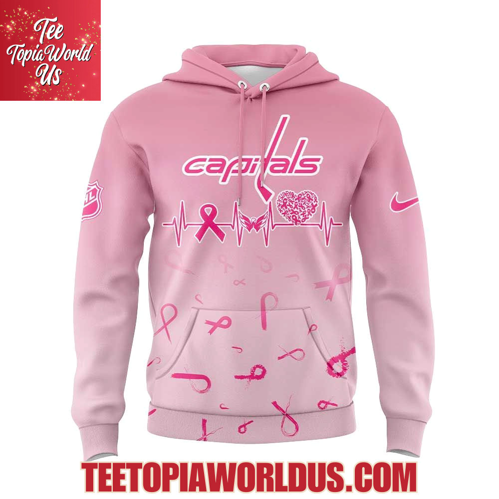 Washington Capitals Hockey Fight Cancer 2025 Hoodie Washington Capitals Hockey Fight Cancer 2025 Hoodie