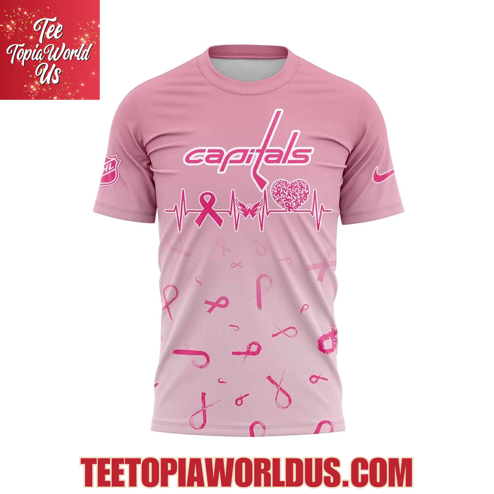 Washington Capitals Hockey Fight Cancer 2025 Hoodie Washington Capitals Hockey Fight Cancer 2025 Hoodie