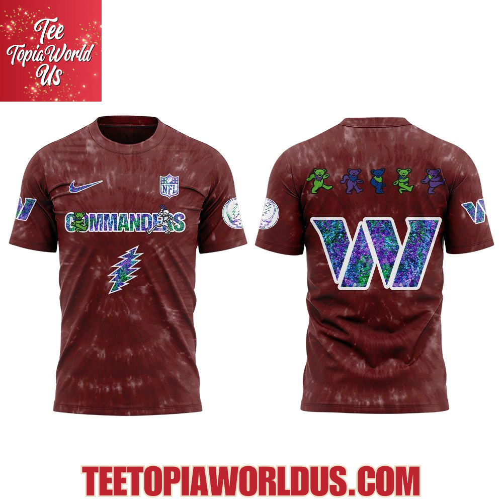 Washington Commanders Grateful Dead Night 60th Hoodie Washington Commanders Grateful Dead Night 60th Hoodie