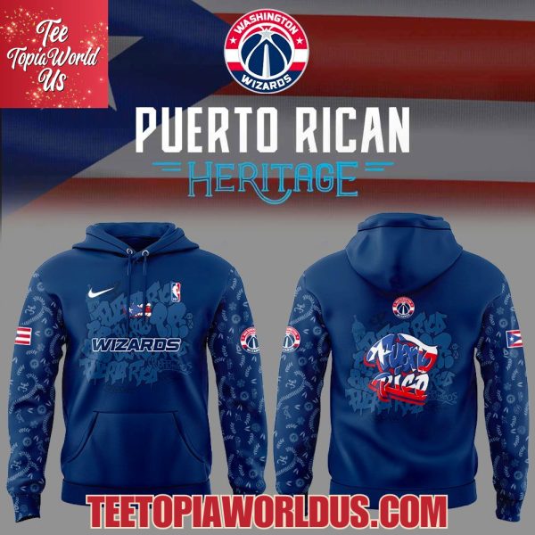 Washington Wizards Puerto Rican Heritage 2025 Hoodie Washington Wizards Puerto Rican Heritage 2025 Hoodie