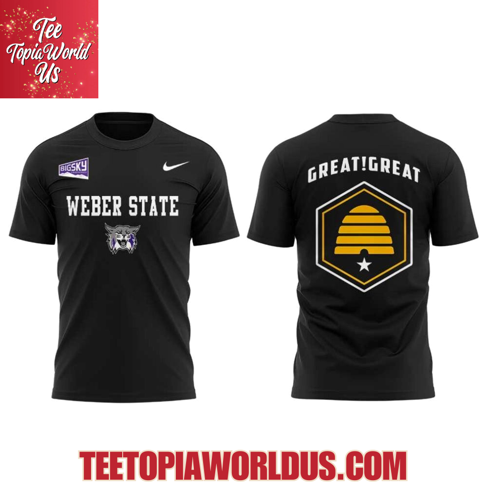 Weber State Football Celebrating the State in Weber State Great, Great, Great State 2025 Hoodie Weber State Football Celebrating the State in Weber State Great, Great, Great State 2025 Hoodie