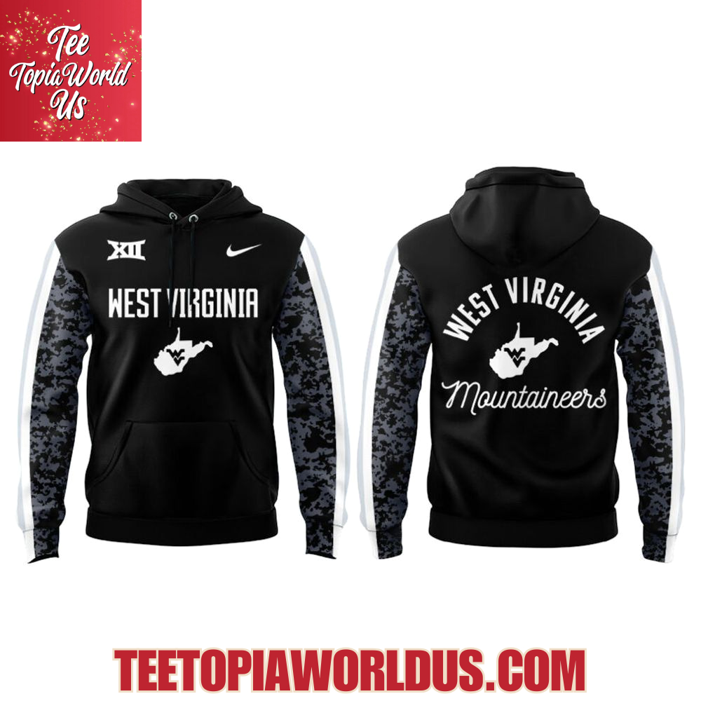 West Virginia Football Charcoal Black Suit 2025 Hoodie West Virginia Football Charcoal Black Suit 2025 Hoodie