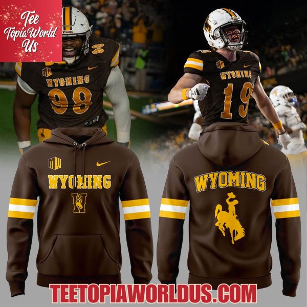 Wyoming Cowboy Collegiate Football Brown 2025 Hoodie Wyoming Cowboy Collegiate Football Brown 2025 Hoodie