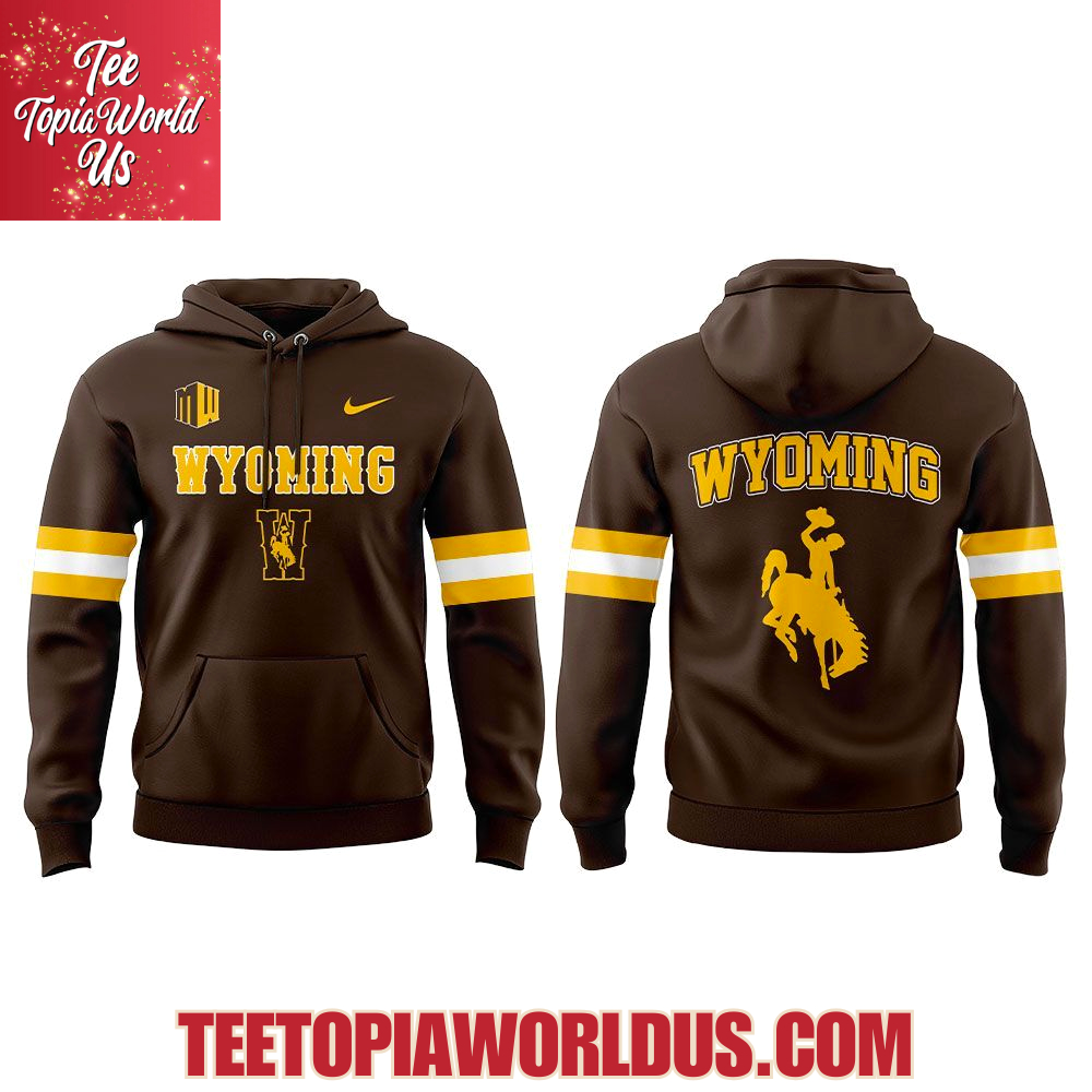 Wyoming Cowboy Collegiate Football Brown 2025 Hoodie Wyoming Cowboy Collegiate Football Brown 2025 Hoodie