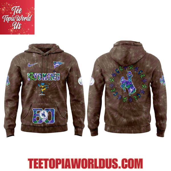 Wyoming Cowboys Grateful Dead 60th Anniversary Hoodie Wyoming Cowboys Grateful Dead 60th Anniversary Hoodie