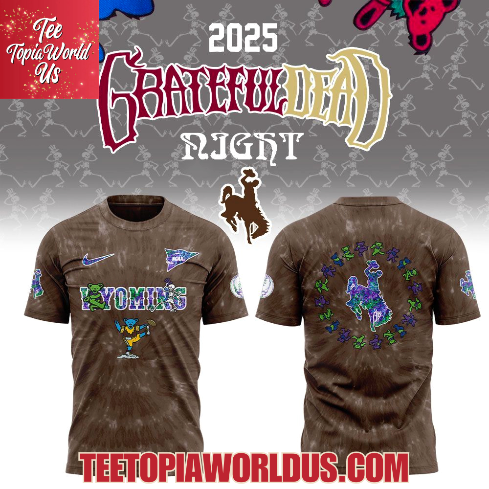 Wyoming Cowboys Grateful Dead 60th Anniversary Hoodie Wyoming Cowboys Grateful Dead 60th Anniversary Hoodie