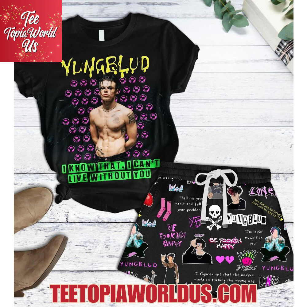 Yungblud I Know That, I Can't Live Without You Pajamas Set Yungblud I Know That, I Can't Live Without You Pajamas Set