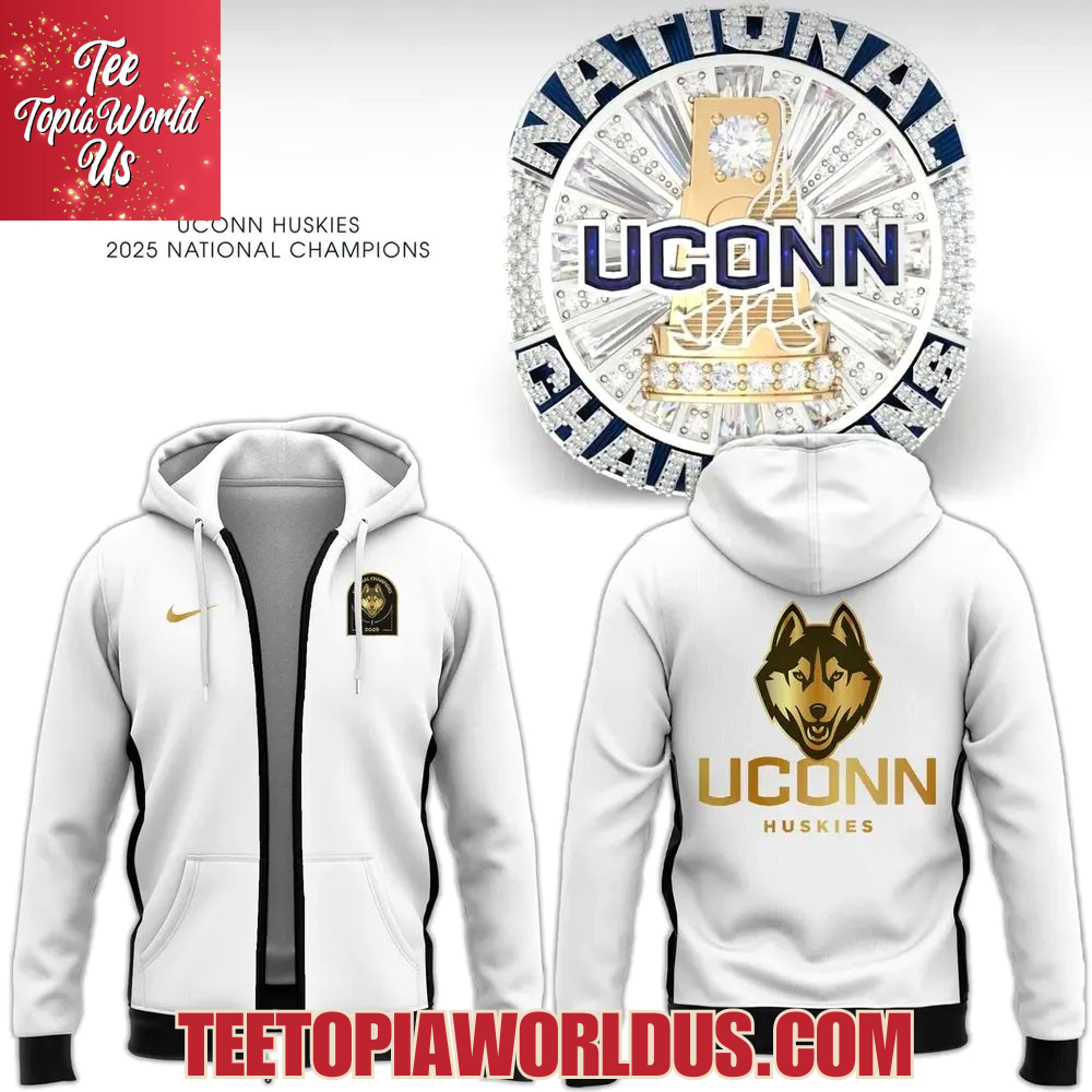 2025 National Champions UConn Women’s Basketball Zip Hoodie 2025 National Champions UConn Women’s Basketball Zip Hoodie