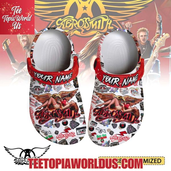 Aerosmith x Christmas Crocs Crocband Clogs Shoes