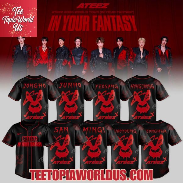 Ateez – In Your Fantasy World Tour 2026 Jersey