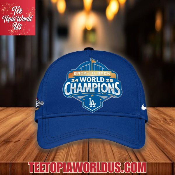 Back To Back 2025 World Series Champions Dodgers Cap