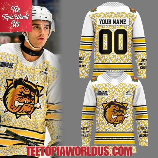 Brantford Bulldogs Military Appreciation Night Hockey Jersey
