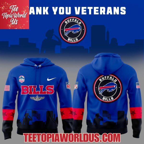 Buffalo Bills Veterans Day Game Unifrom Hoodie