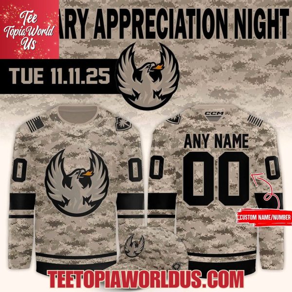 Coachella Valley Firebirds Military Appreciation Night 2025 Jersey