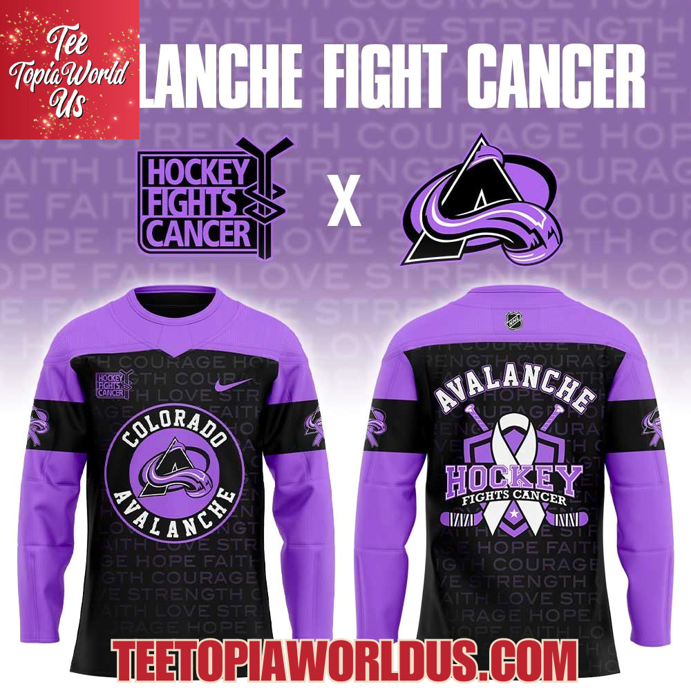 Colorado Avalanche Hockey Fights Cancer Jersey Colorado Avalanche Hockey Fights Cancer Jersey